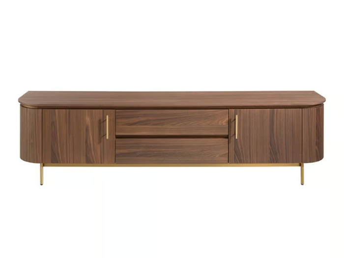 3227 - Wood veneer TV cabinet with drawers _ Angel Cerdá